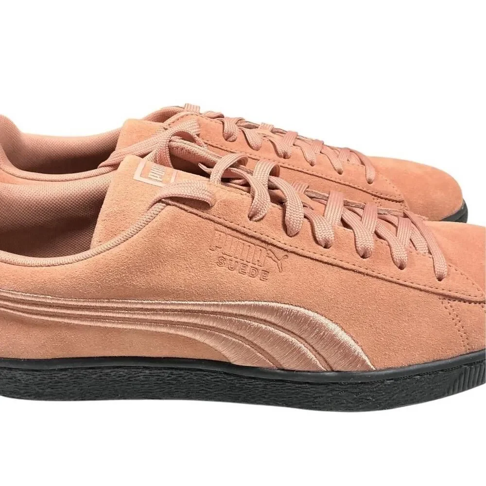 Puma Suede Classic Badge Sneakers Men 14 Muted Clay Orange Black 366491 01 NEW